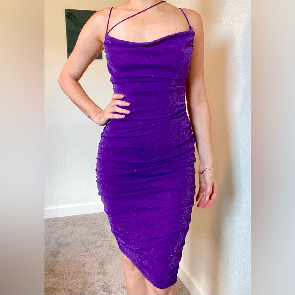 Mad for Love cow neck midi dress